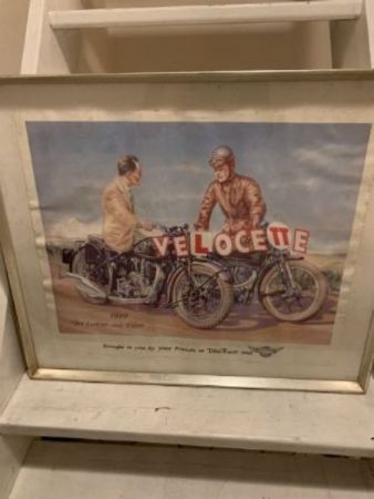 Gamle motorcykel plakater foto 